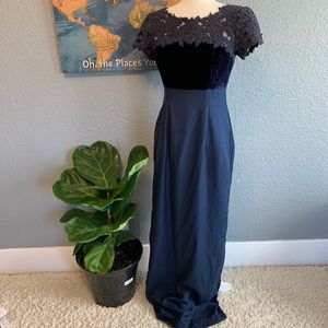 VINTAGE Dress Belsoie Blue Formal 10